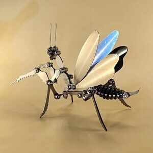 Mechanical Insect Craft with Foldable Hands & Feet - Stainless Steel